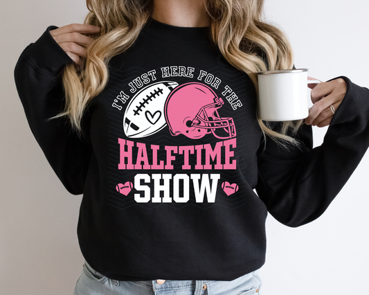 I'm Just Here For The Halftime Show Pink White DTF TRANSFER