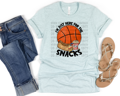 I'm Just here for the snacks Basketball