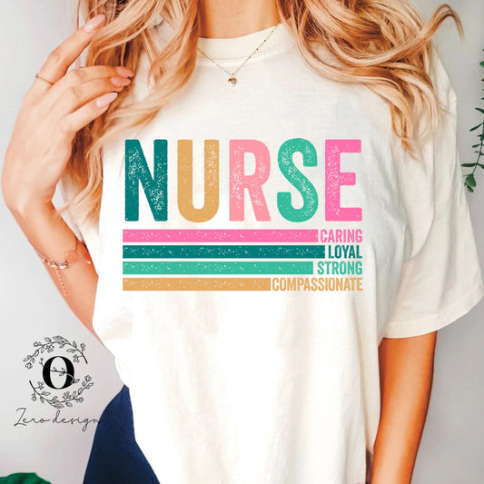 Nurse | Multiple Colors | DTF TRANSFER