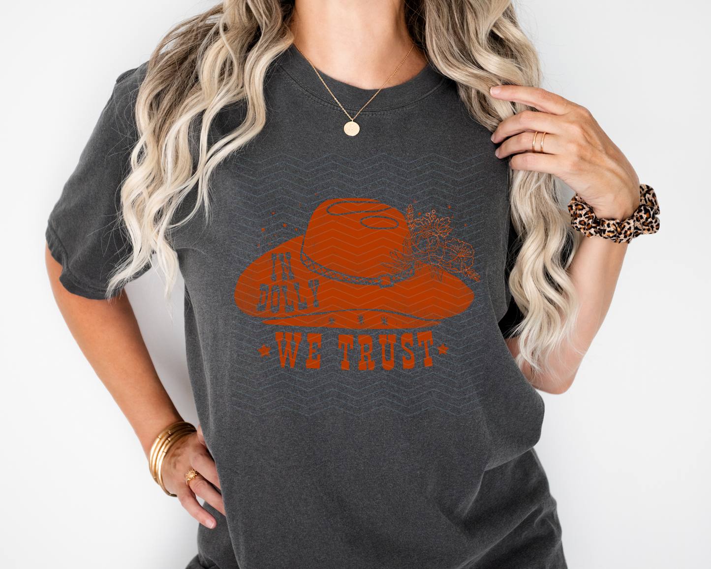 In Dolly We Trust hat DTF TRANSFER