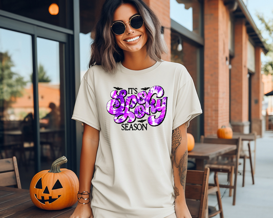 It's Spooky Season Retro Purple DTF TRANSFER