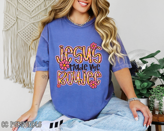 Jesus Made Me Boujee brushstroke DTF TRANSFER