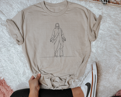 Jesus Outlined DTF TRANSFER