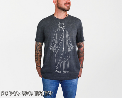Jesus Outlined DTF TRANSFER