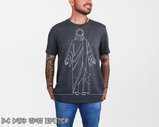 Jesus Outlined white