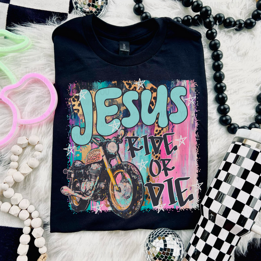 Jesus Ride Or Die DTF TRANSFER