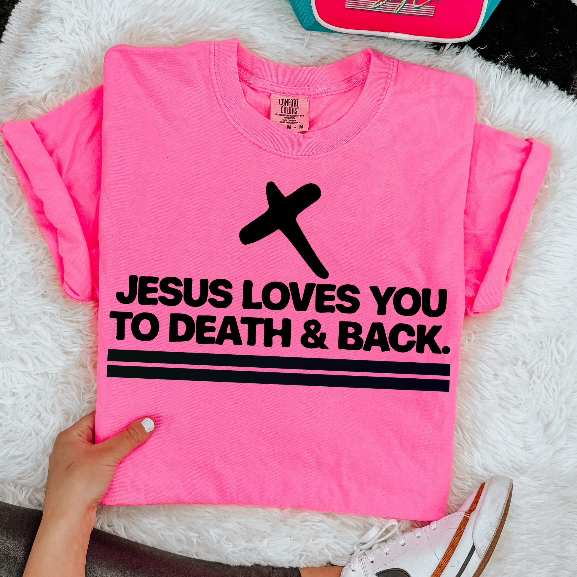 Jesus Loves You To Death And Back DTF TRANSFER