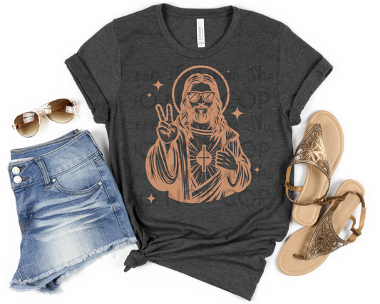 Jesus Peace tan