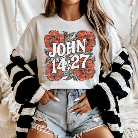 John 14 27 Floral