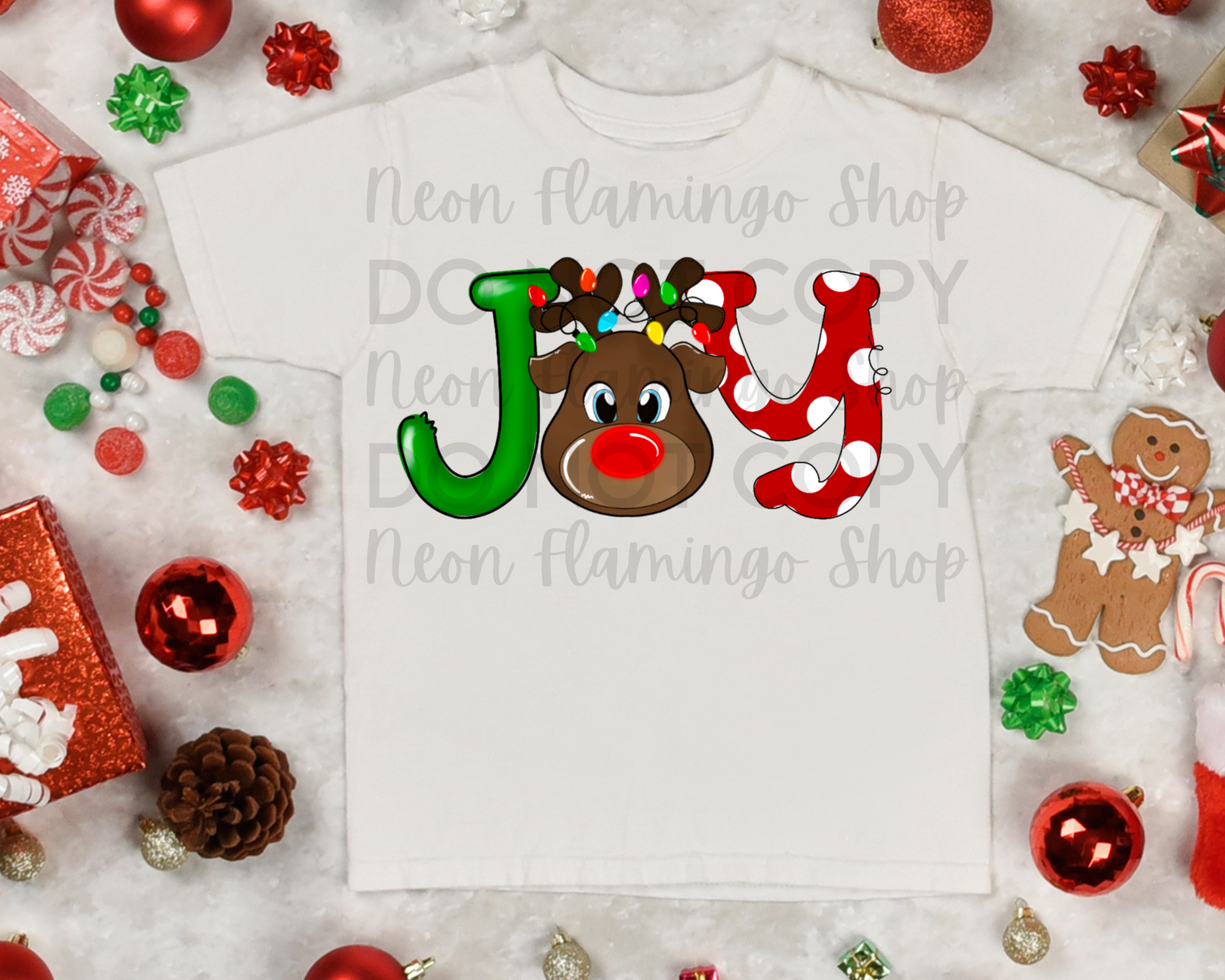 Joy with reindeer