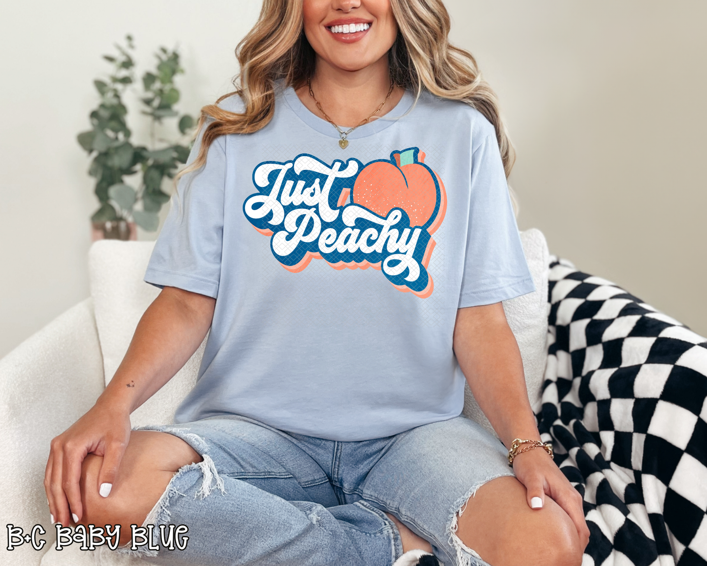 Just Peachy Retro DTF TRANSFER