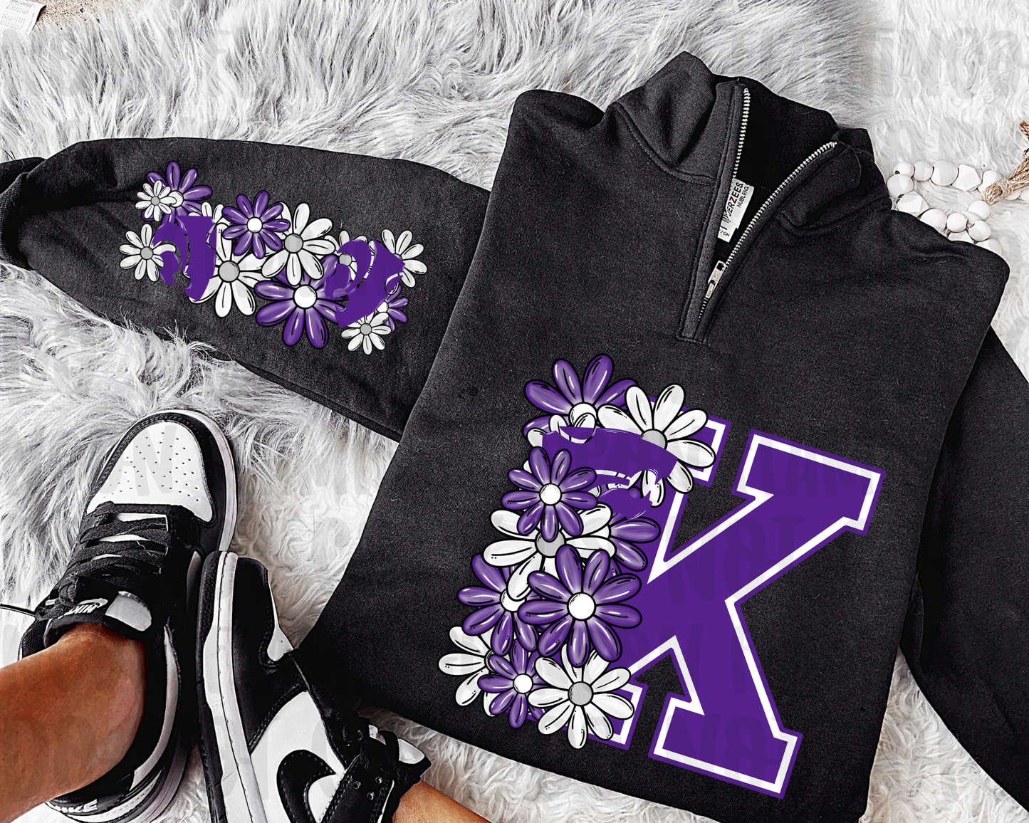 Kansas State Wildcats Floral with Sleeve Option DTF TRANSFER