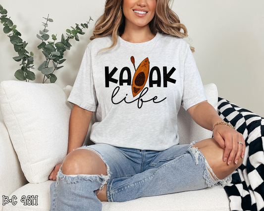 Kayak Life Orange DTF TRANSFER