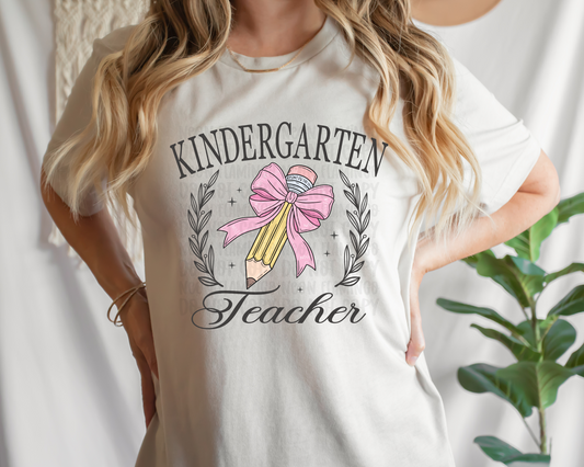 Kindergarten Teacher Pencil Bow