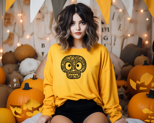 Lace Skull DTF TRANSFER