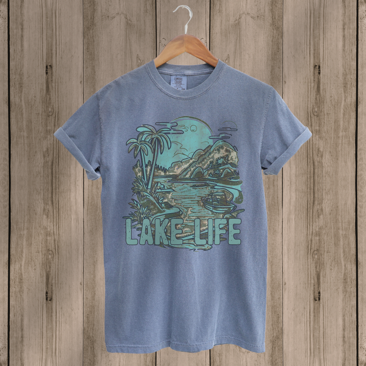 Lake Life Green DTF TRANSFER