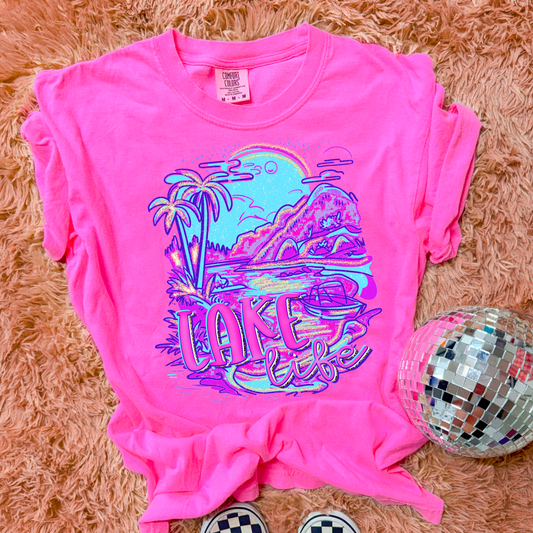 Lake Life Purple Glitter DTF TRANSFER