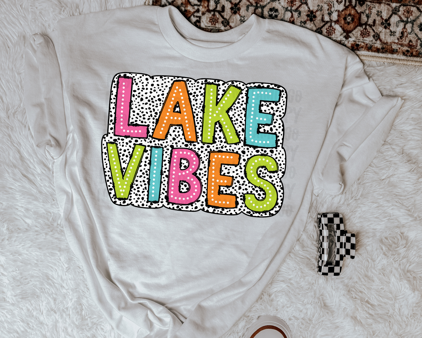 Lake Vibes Dalmatian Dots DTF TRANSFER