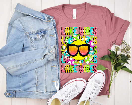 Lake Vibes neon sunshine