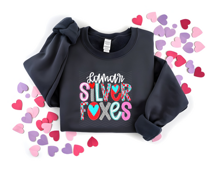 Valentine's Mascot | Hearts Poppy Style | DTF TRANSFER