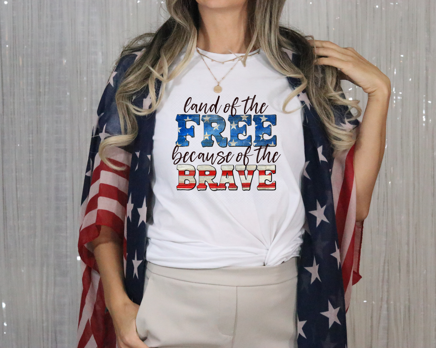 Land of the Free Because of the Brave DTF TRANSFER