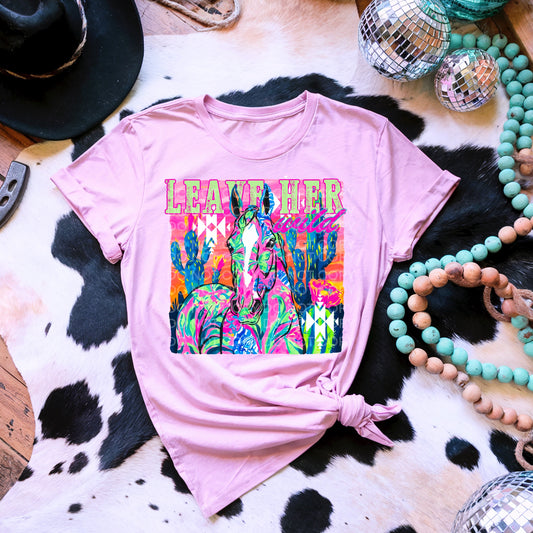 Leave Her Wild Neon Scene DTF TRANSFER