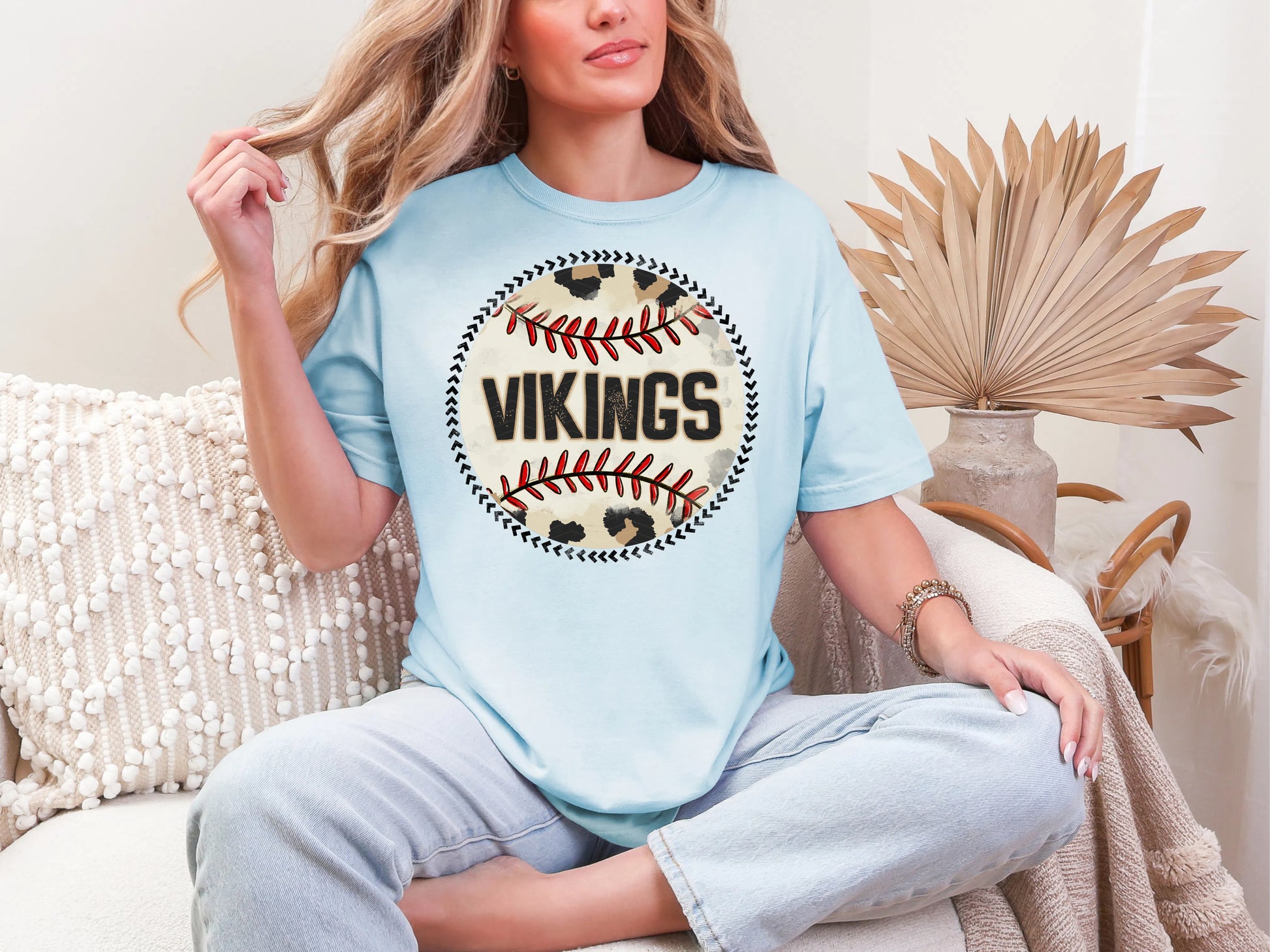 Leopard Baseball-Vikings DTF TRANSFER