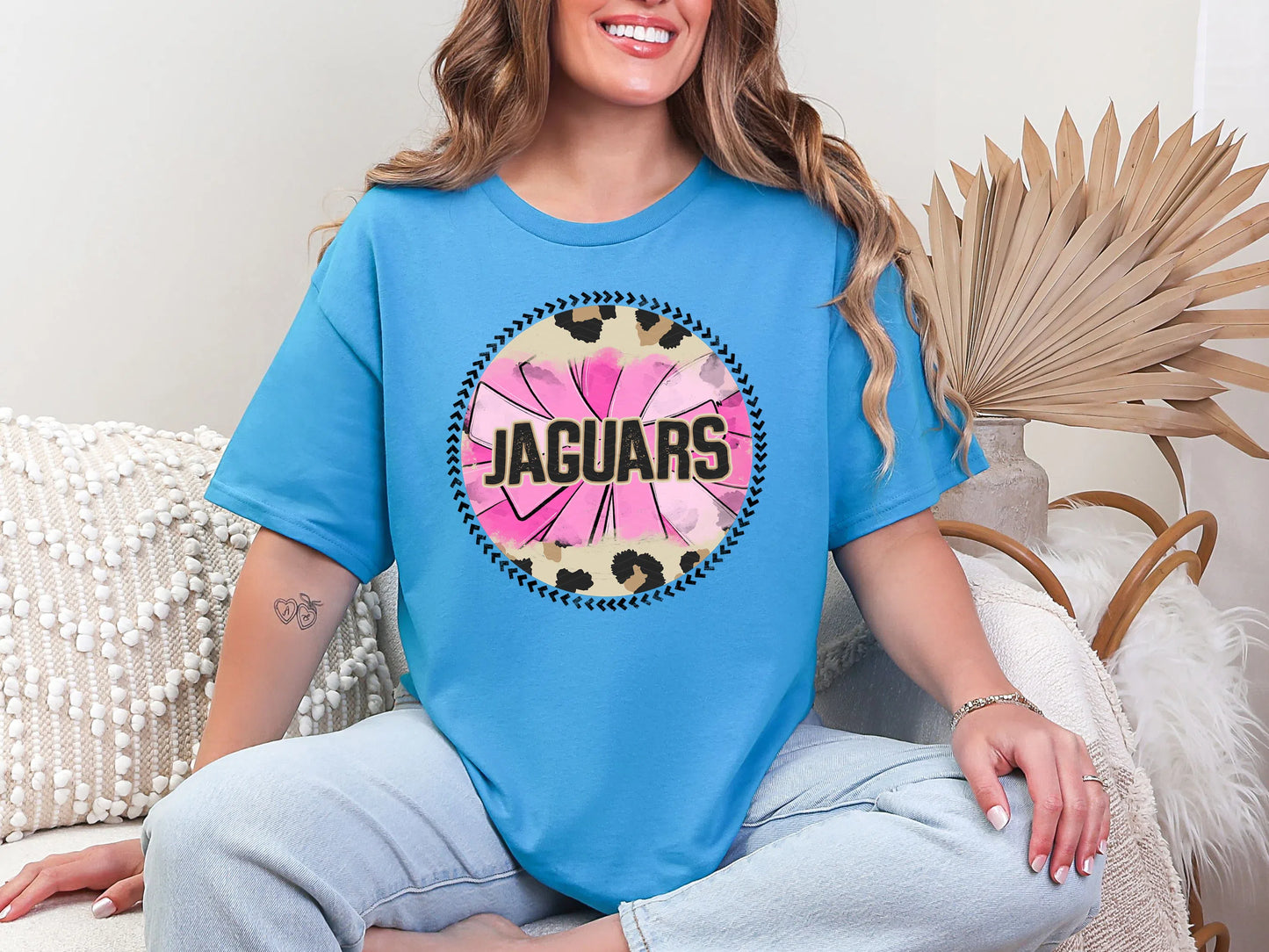 Leopard PomPom-Jaguars DTF TRANSFER