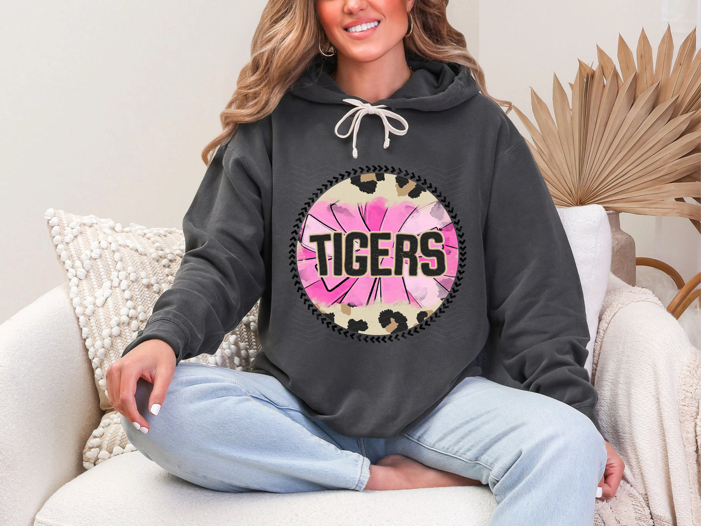 Leopard PomPom-Tigers DTF TRANSFER