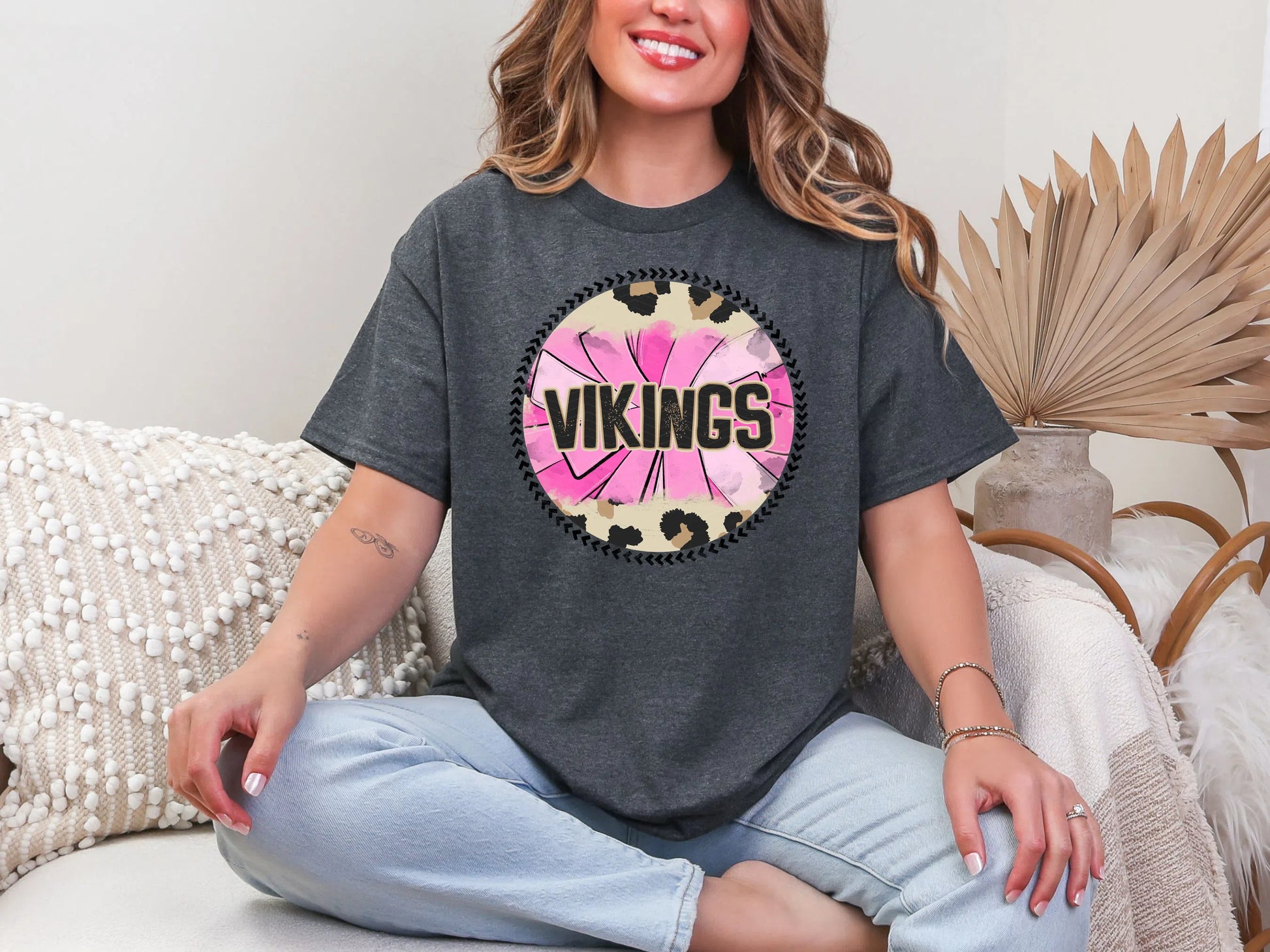 Leopard PomPom-Vikings DTF TRANSFER