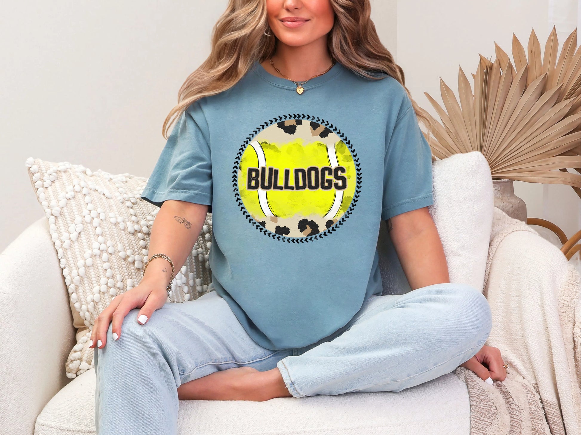 Leopard Tennis-Bulldogs DTF TRANSFER