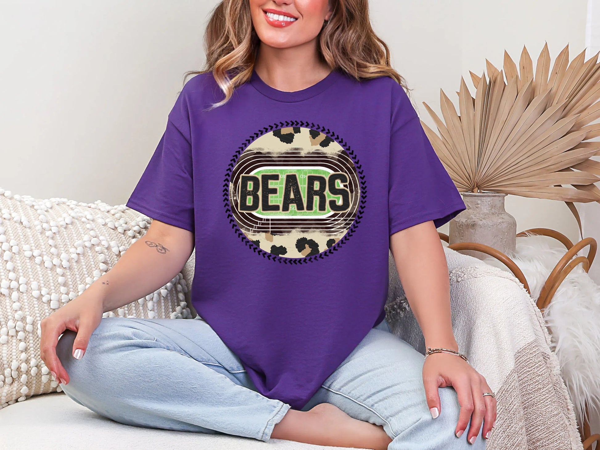 Leopard Track Field-Bears DTF TRANSFER