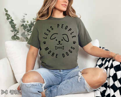 Less People More Dogs paw DTF TRANSFER