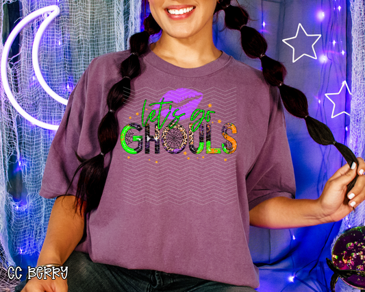 Let's Go Ghouls Kiss DTF TRANSFER