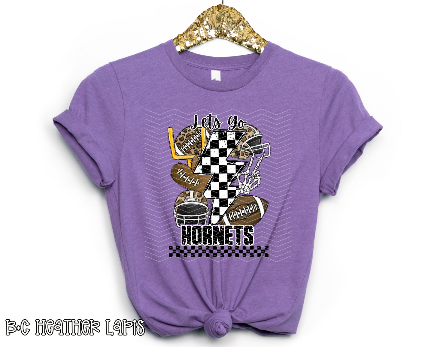 Let's Go Leopard Football Mascot DTF TRANSFER