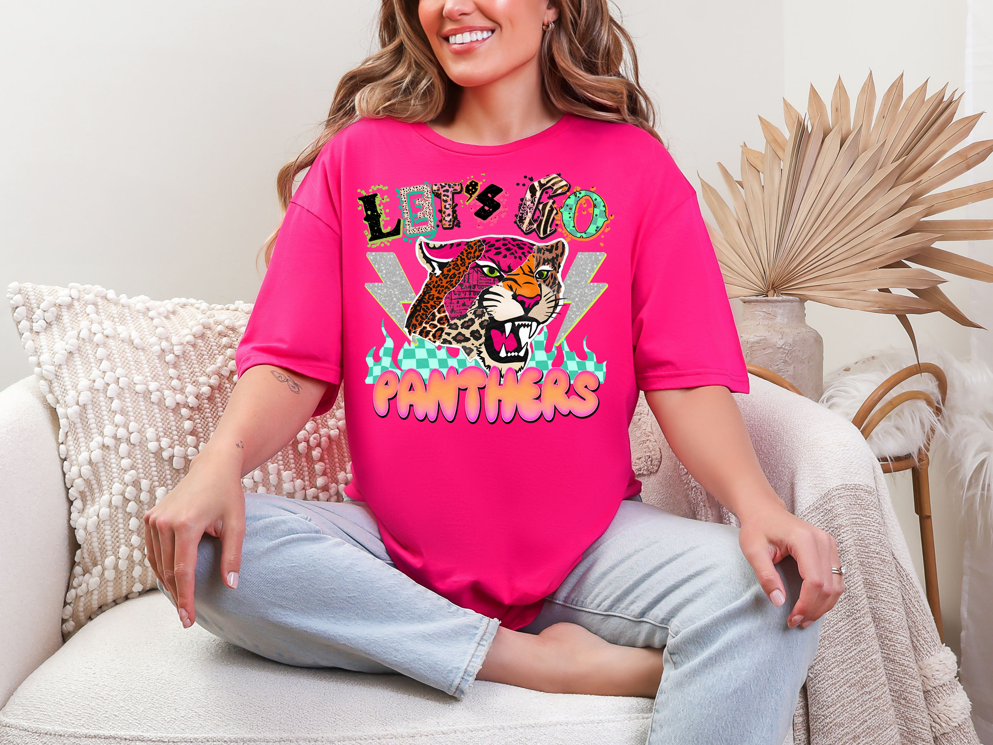 Lets Go Panthers DTF TRANSFER