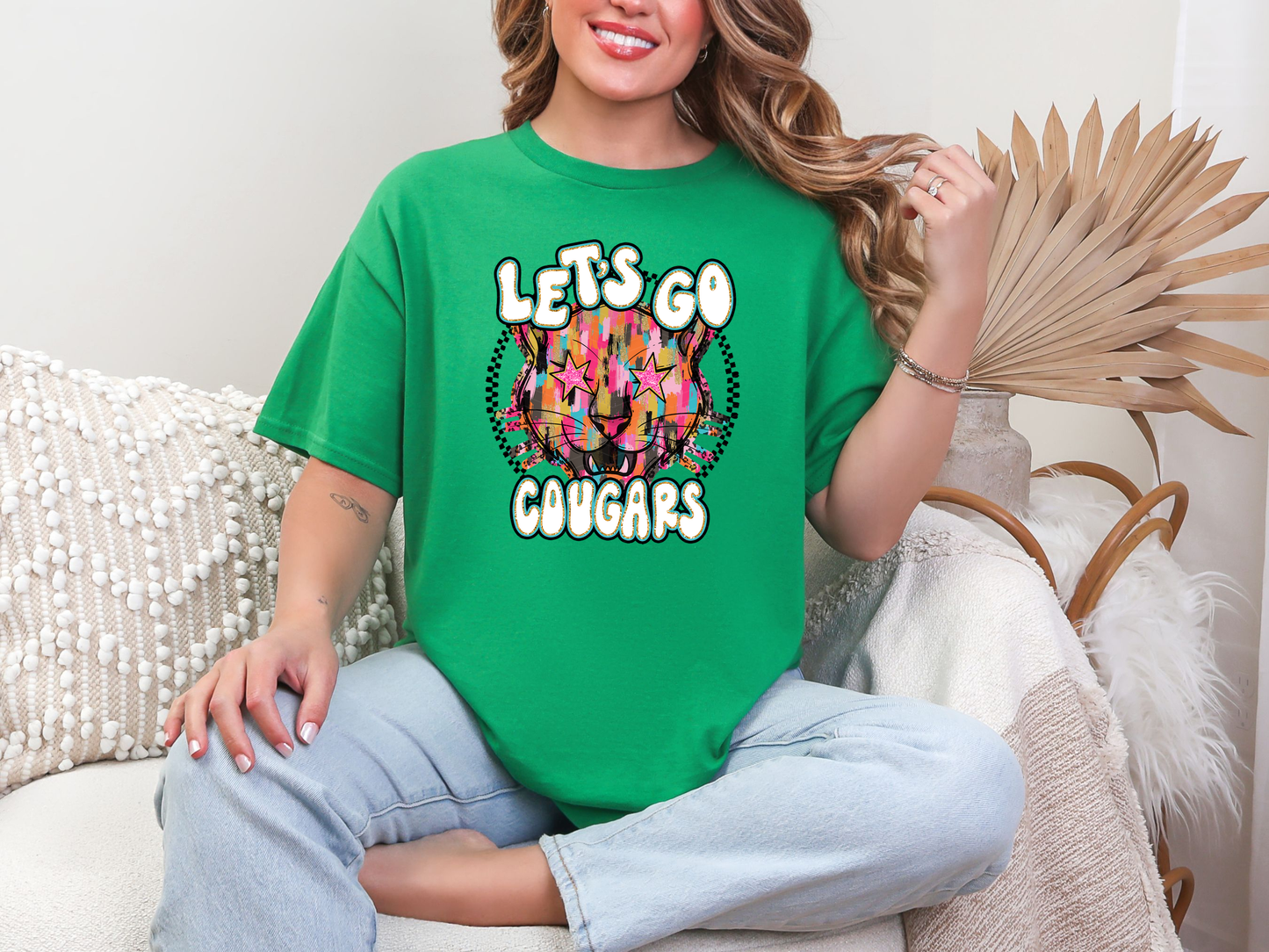 Lets Go cougars DTF TRANSFER
