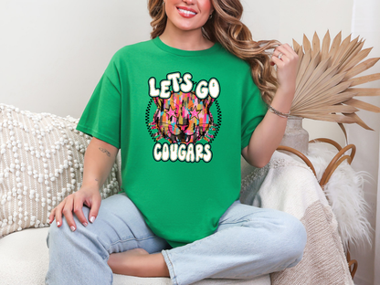 Lets Go cougars DTF TRANSFER