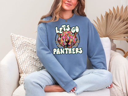 Lets Go panther DTF TRANSFER