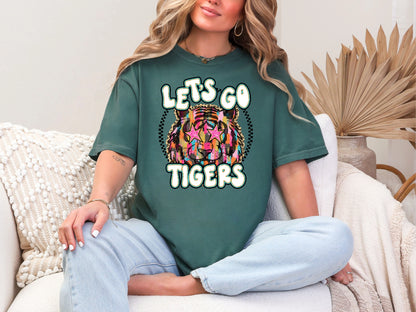 Lets Go tiger DTF TRANSFER