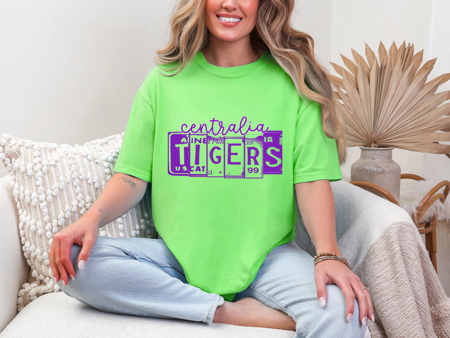 License Plate Mascot - Centralia Tigers DTF TRANSFER