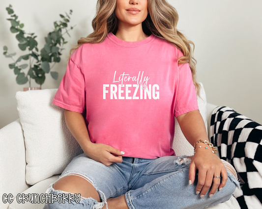 Literally Freezing White DTF TRANSFER