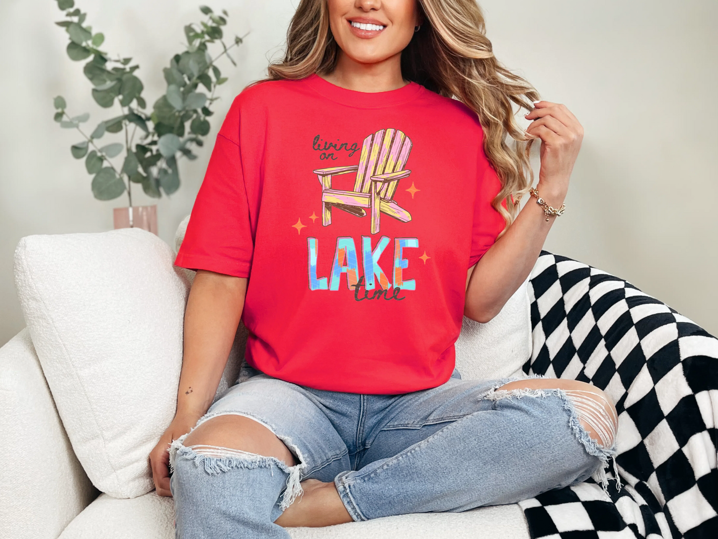 Living on Lake Time DTF TRANSFER