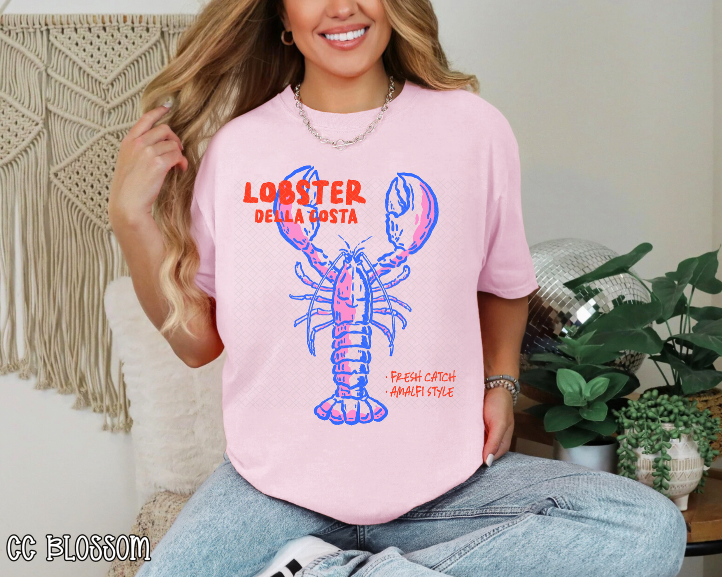 Lobster Della Costa Hand Drawn Collection DTF TRANSFER