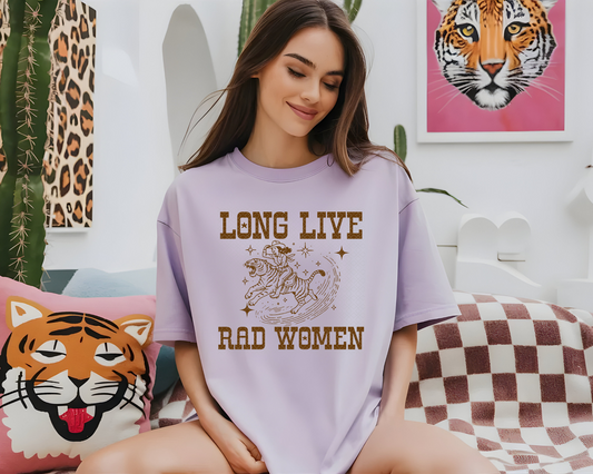 Long Live Rad Women Tiger DTF TRANSFER