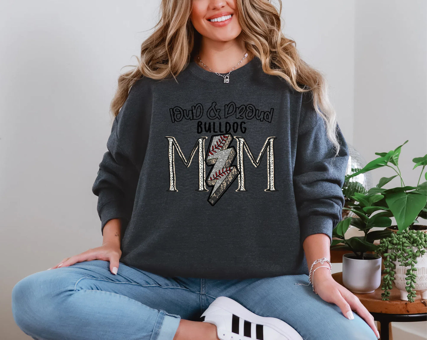 Loud and Proud Baseball Mom'bulldog DTF TRANSFER