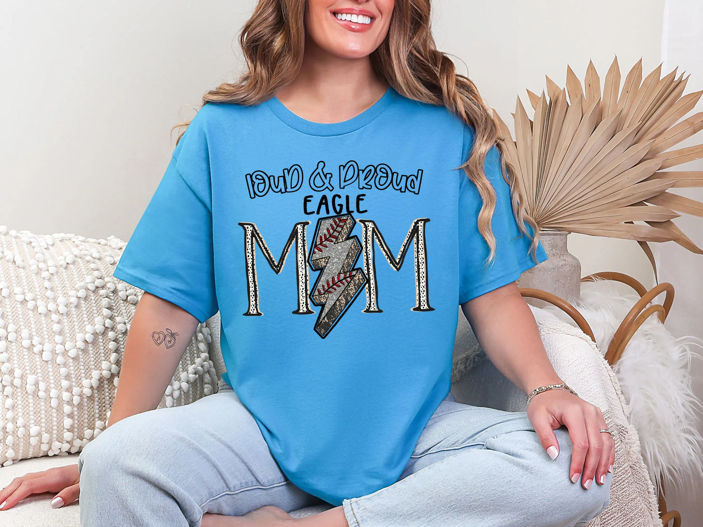 Loud and Proud Baseball Mom'eagle DTF TRANSFER