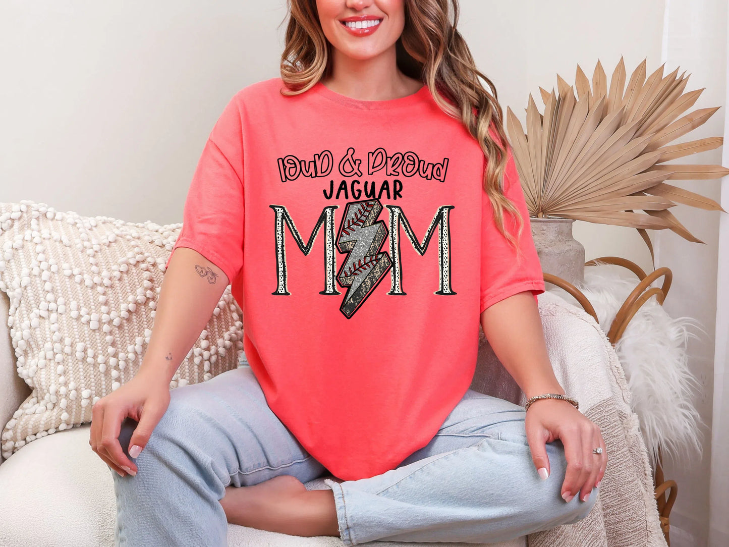 Loud and Proud Baseball Mom'jaguar DTF TRANSFER