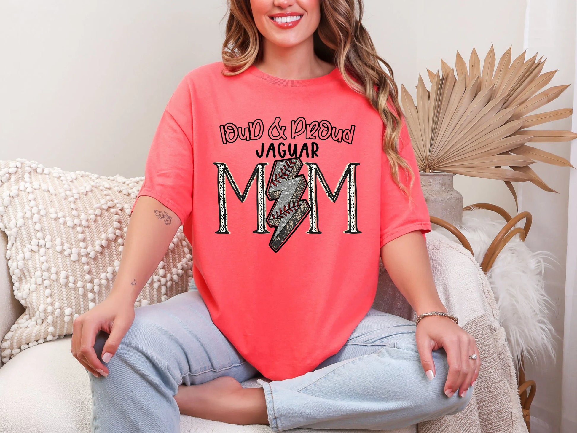 Loud and Proud Baseball Mom'jaguar DTF TRANSFER