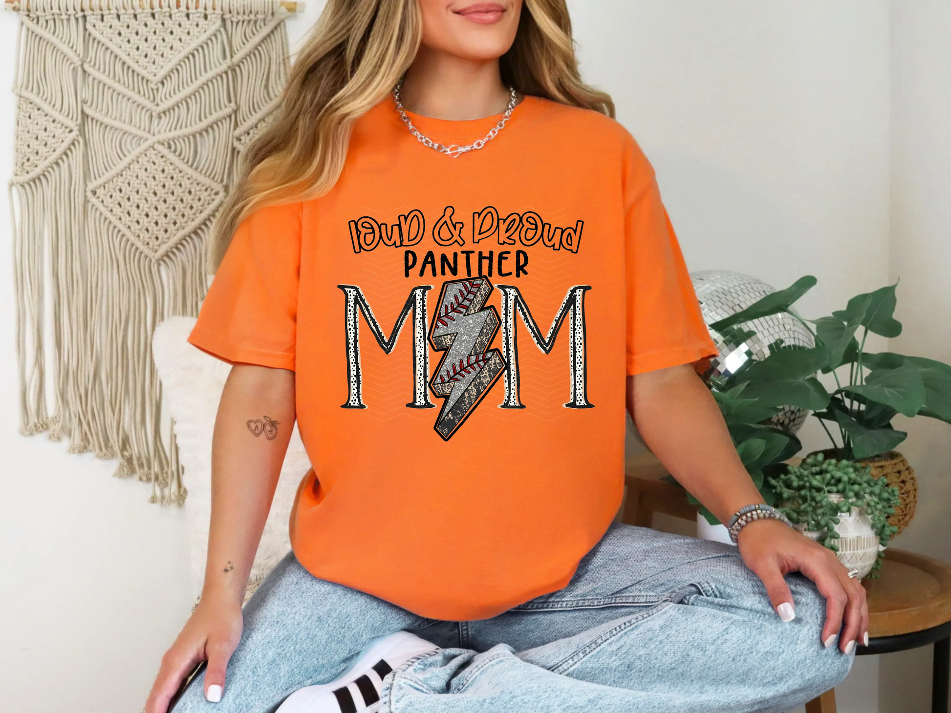 Loud and Proud Baseball Mom'panther DTF TRANSFER